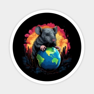 Rat Earth Day Magnet